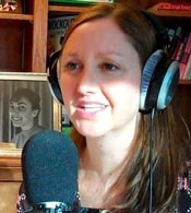 Lisa Davis with Microphone