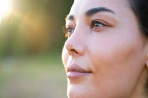 Woman with clear vision after PRK in Los Angeles, CA